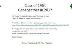 Reunion - Class of 64 get-together