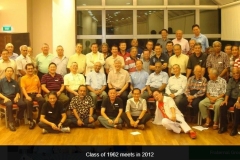 Reunion Class of '62 meet in 2012